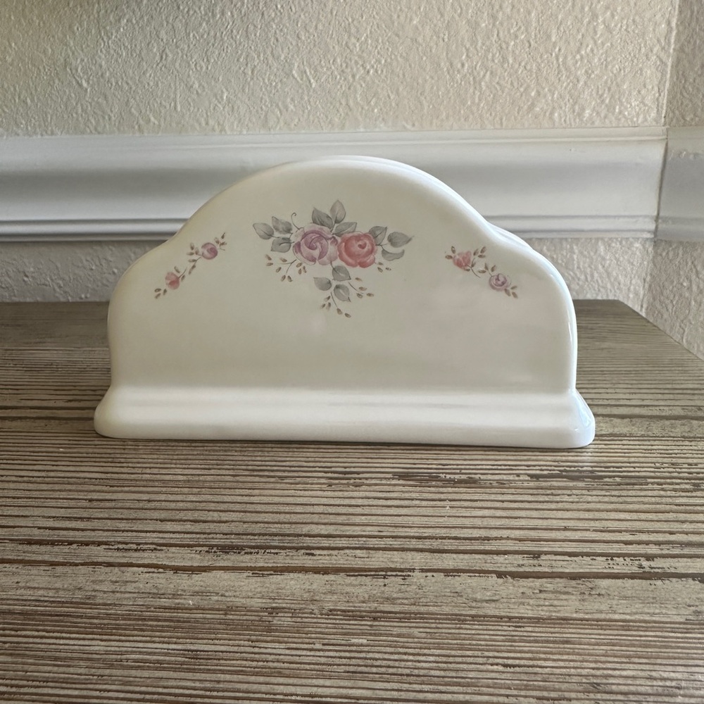 Vintage Pfaltzgraff Napkin Holder Trousseau Discontinued Pattern USA